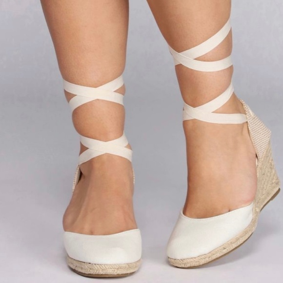 SPARTVS Carina Espadrille Wedge Heels Purple Canva - Picture 2 of 8